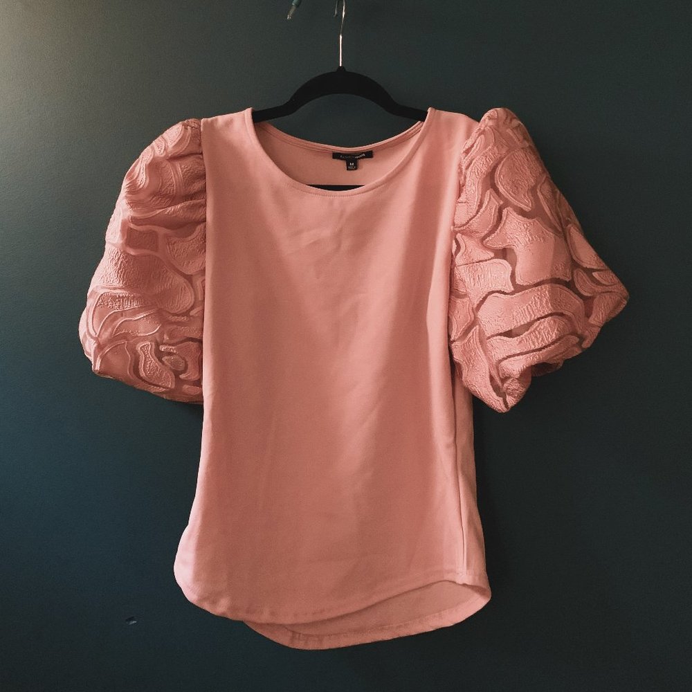 FashionNova Puff Sleeve Blouse NEW